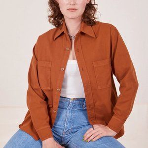 Big Bud Press OVERSIZE OVERSHIRT - BURNT TERRACOTTA - NWT